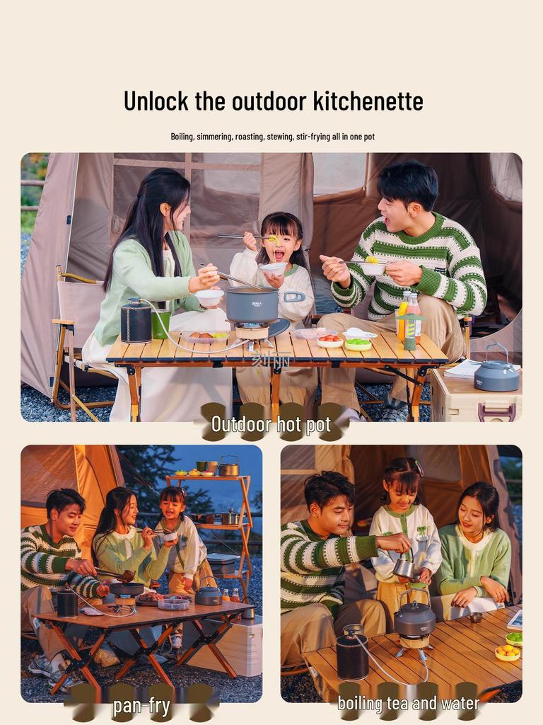 Portable Folding Gas Stove for Outdoor Camping, Tea Making & Boiling Water. Perfect for Camp Cookware.