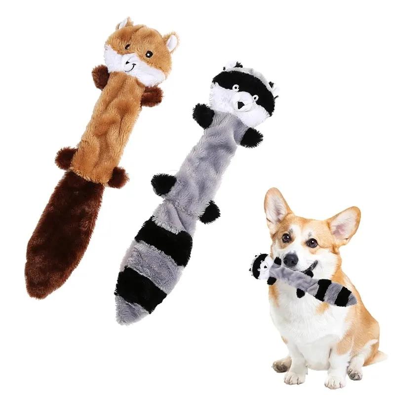 Squeaky Dog Toys No Stuffing Plush Dog Chew Toy Bite Resistant for Small Medium Large Dogs Puppy Pet Supplies
