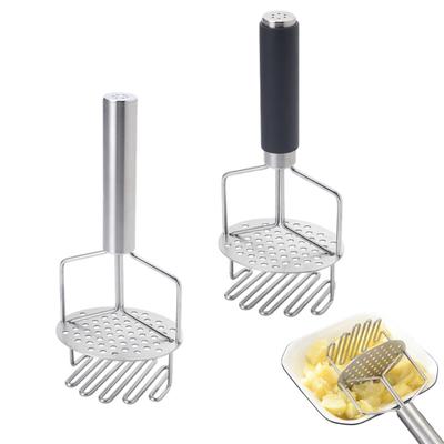 Double-layer Potato Masher Manual Potato Press Wavy Pressure Ricer Crusher Kitchen Tools