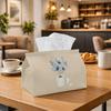 1pc Minimalist Modern Floral Tissue Box Multifunctional, Flower Vase Illustration Suitable for Home, Parties, And Car Decoration. This Decorative Tiss