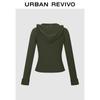 UR 2025 Autumn Women's Hooded Outdoor Casual Zip Jacket