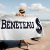 B-Beneteau Logo Telo da Spiaggia Asciugamani da Bagno Colorati per Ragazza Microfibra Asciugatura Rapida Personalizzato Senza Sabbia Spiaggia Yoga Spa Palestra Piscina