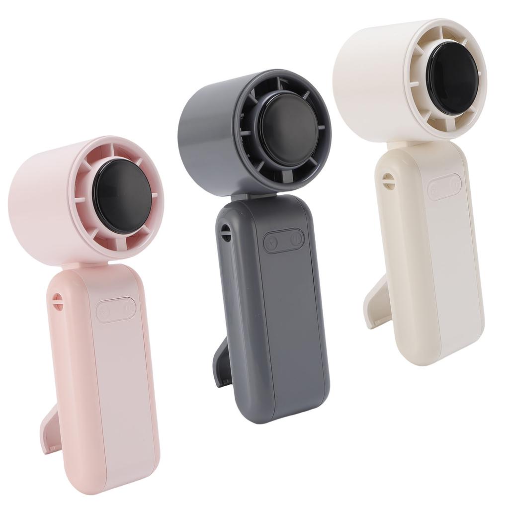 Handheld Turbo Fan 5 Levels Adjustable Quiet Folding Digital Display Portable Mini Pocket Fan with S