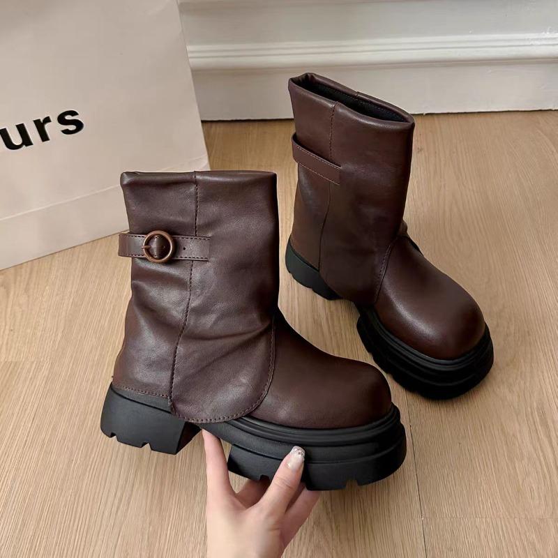 Women Ankle Boots Platform Chunky Shoes 2025 Trend New Winter Chelsea Snow Boots Casual Party Brand Woman Botas Mujer