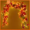 Artificial Maple Leaf Vines Silk Fall Foliage Garland for Home Wedding Party Decor Hanging Easy To Install DIY Craft Decorations