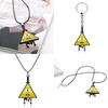 Gravity Falls Bill Geometric Alloy Necklace With Snake Chain For Fans And Collectors