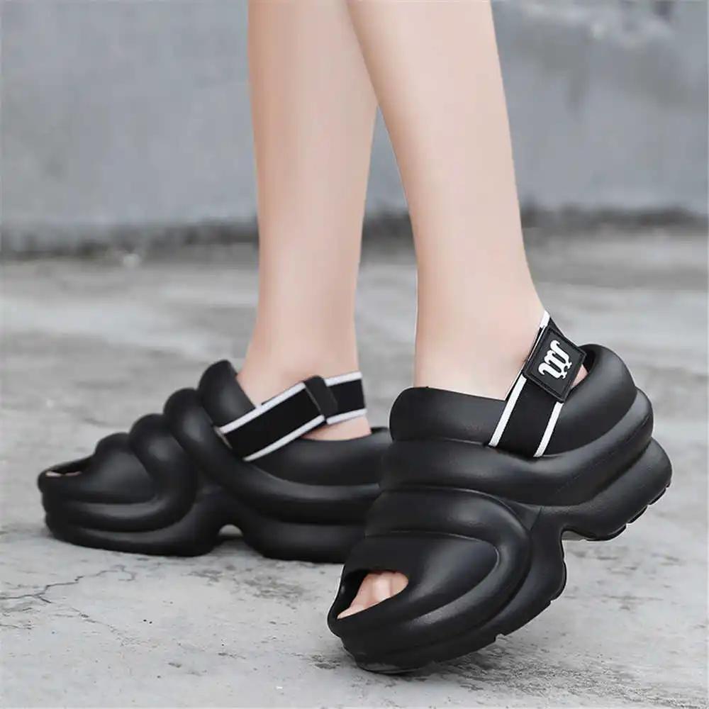 Fashion Number 35 Large Dimensions Womans House Sandals Black School Shoes Slide Slipper Sneakers Sport Pas Cher New Style