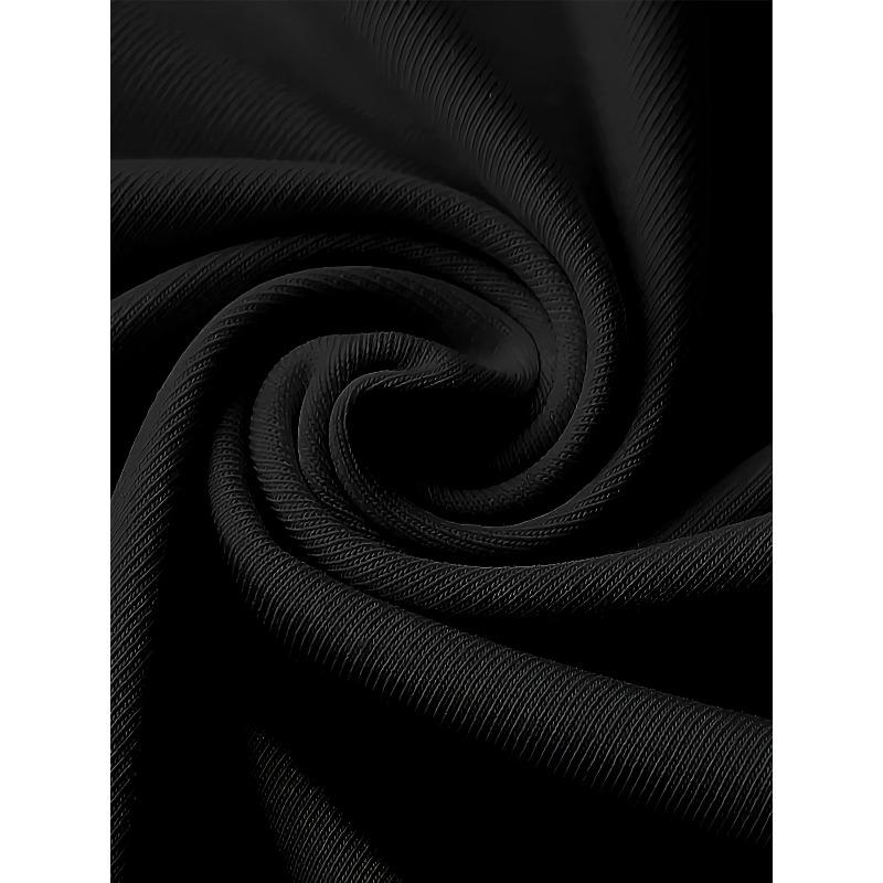 European sizes Men'S Black Bold White Lettering & Emblem Graphic T-Shirt - Streetwear Casual Loose Fit Short Sleeve Round Neck Tee