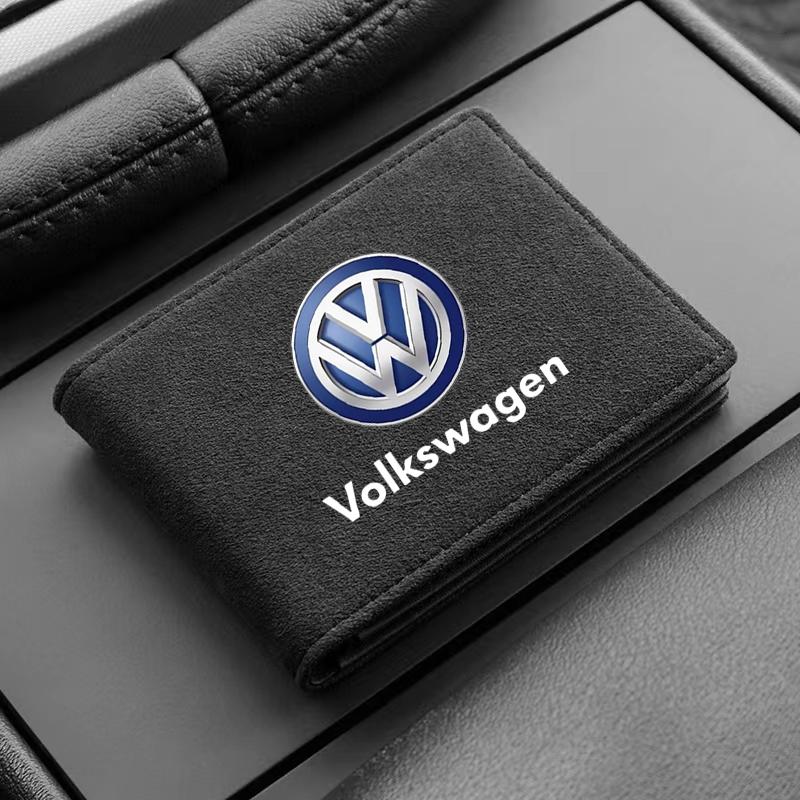 PU Leather Credit Card Case Car Driving Documents Protective Case For Volkswagen Golf-5 6 7 MK6 Jetta Lavida Polo Tiguan Passat B5 B6 B7