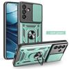 For Samsung Galaxy A06 A16 A26 A36 A56 Case Slide Lens Armor Phone Case For Samsung A 06 16 26 36 56 Car Holder Ring Back Cover