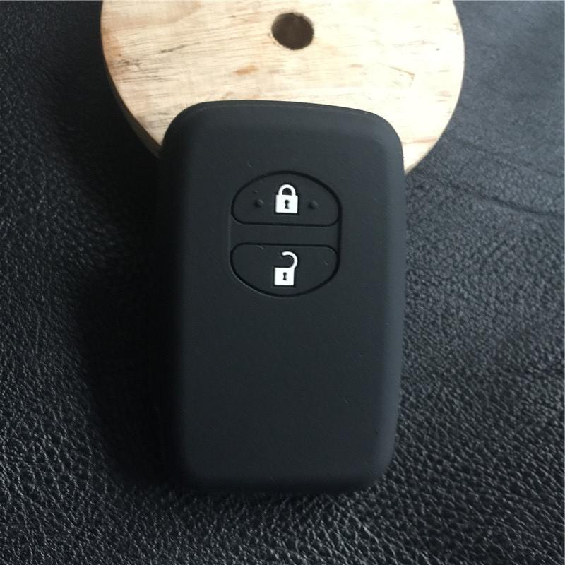 

Silicone car key Case Cover For Toyota Camry Highlander Prado Remote Smart Key 2 Buttons