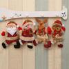 Merry Christmas Ornaments Doll Hanging Ornaments Cute Plush Doll Santa Claus Snowman Pendant Xmas Tree Diy Decoration