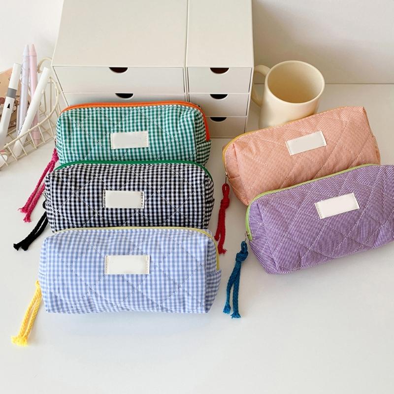 Pencil Case 7.5x3.5x2.4In for Student Girl Women Large Pen Bag Zippered Pen Pouches Travel Cosmetic Storage Bag