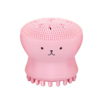 Small Octopus Face Wash Brush Exfoliating Blackhead Brush Silicone Cleansing Brush Baby Shampoo Massage Brush
