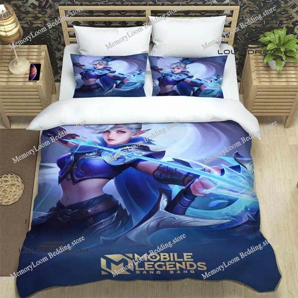 3D Printing Trendy Soft Mobile Legends Bang Bang Game Bedding Set Duvet Cover Pillowcase Comforter King/Queen Size Boys Adult