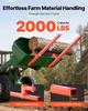 Pallet Forks, 907 Kg Clamp On Pallet Forks, 109 Cm Total Length Heavy-Duty Quick Attach Tractor Fork Compatible with Tractor Attachments, Loader