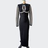 European-American Rhinestone Patchwork Luxury Party Dress
