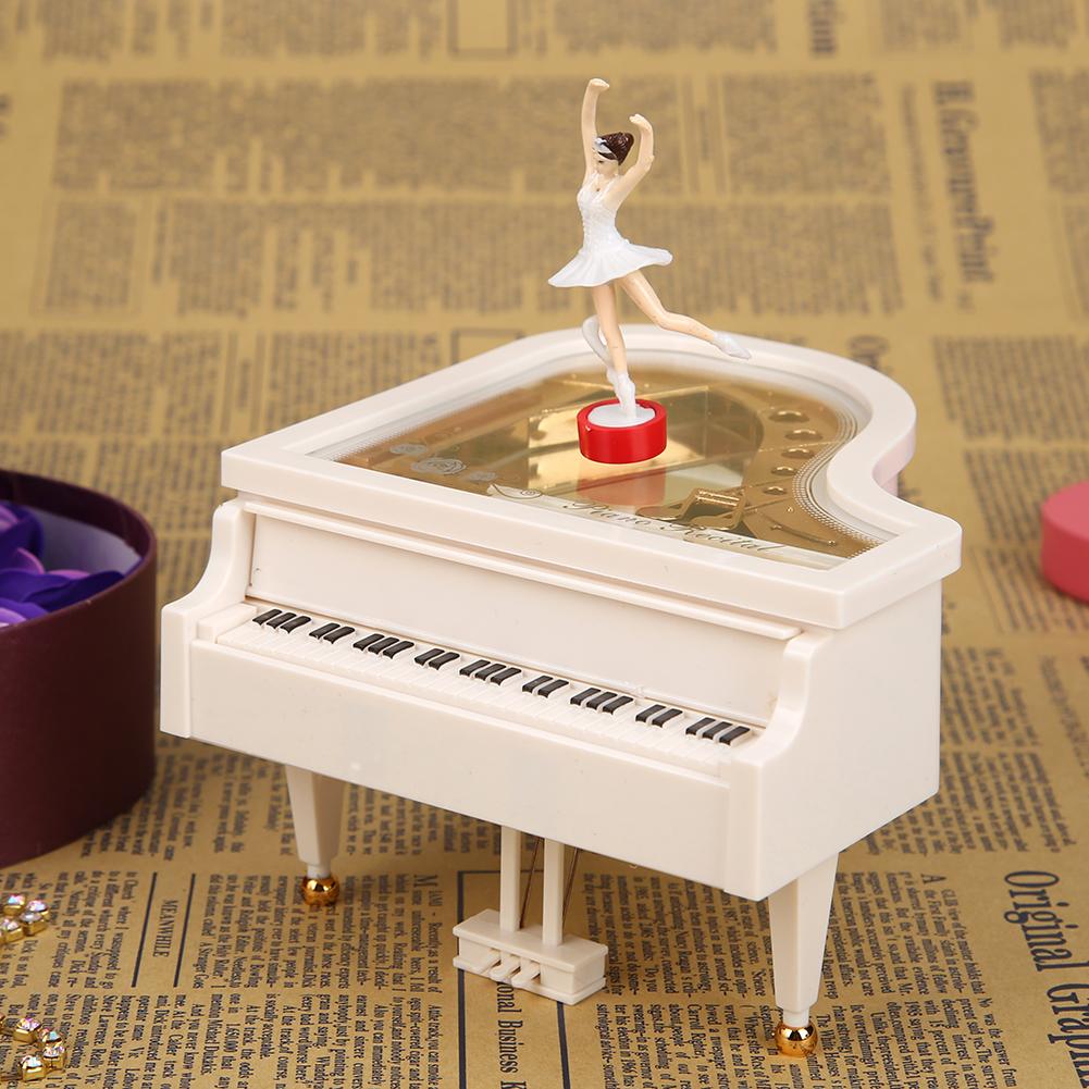 Dancing Ballerina Elegant Music Box Romantic Classic Piano Musical Box Exquisite Creative Eco-friendly for Birthday Wedding Gift