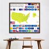 WCIC New Map Theme Series Background Cloth United States Map