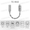 QKZ TC-MAX Pro Hi-Fi DAC Earphones Amplifier USB Type C To 3.5mm Phones Audio Adapter KT02F20/CX31993 Chip Digital Audio Decoder