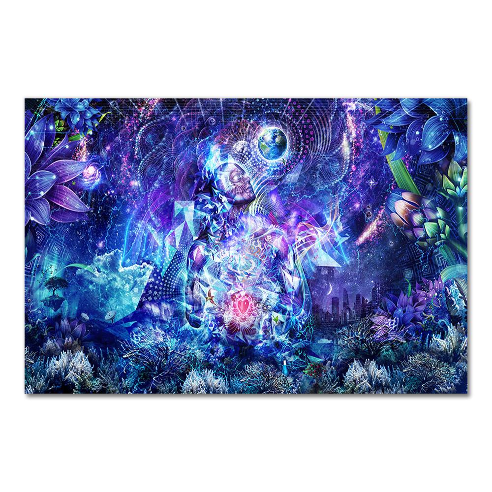 Alex Grey Psychedelic Trippy Tree Life Modular Pictures Modern Home Decoration Wall Art Canvas Prints Painting Bedroom Poster