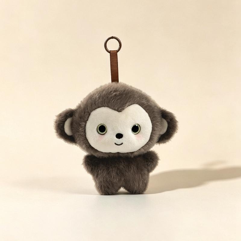 15cm Super Cute Animal Plush Pendant Mouse Fox Monkey Elephant Pig Rabbit Plush Doll Keychain Companion Doll Child Gift