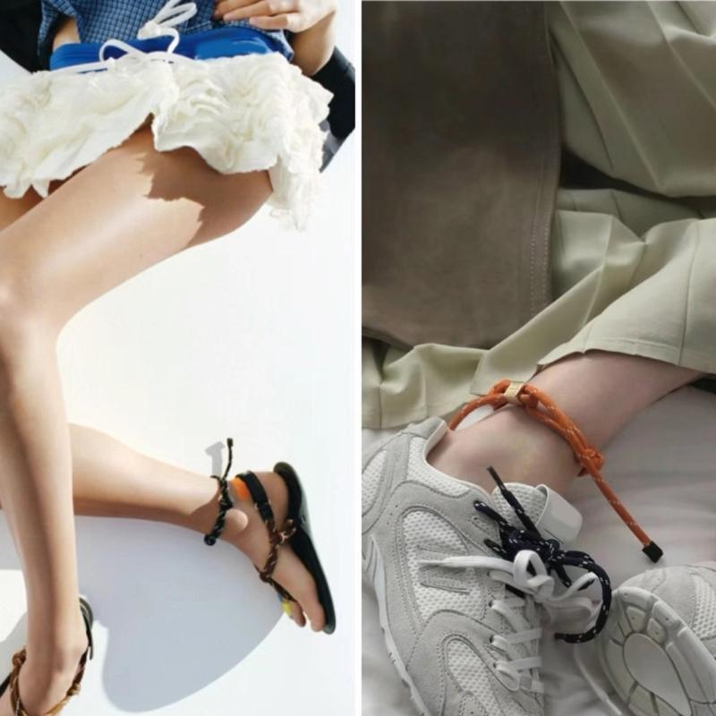 Trendy Nylon Rope Woven Bracelet for Couple Stylish Adjustable Length Wristchain Fashionable Accessory for Parties