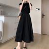 Pants for Women High Waist Long Trousers Plus Size Skirt and Shorts Two-in-one Thickened Stretchy Solid Colour Versatile Casual Wide Leg Pants