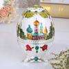 Creative European toothpick holder bucket Russian hand-pressed toothpick box automatic portable high-end retro dining table toothpick jar