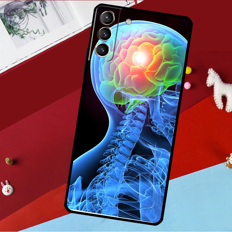 Medical Human Organs Brain Funda For Samsung Galaxy S26 S25 S24 S21 S22 S23 Ultra S10 Plus S20 FE S25 FE Phone Case