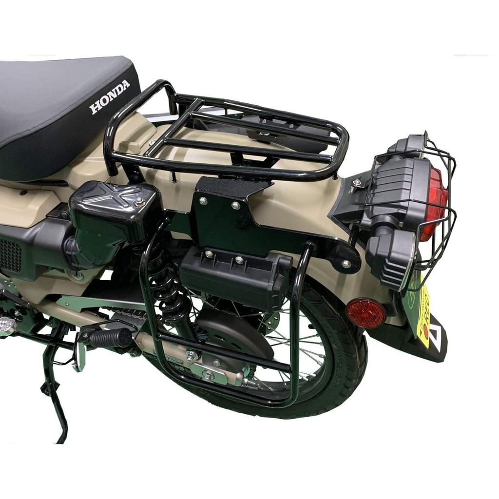 Kijima Motorcycle Steel Rear Carrier Cargo Rack Black 210-2759 for Honda CT125 Hunter Cub (2020-2023 JA55 JA65)