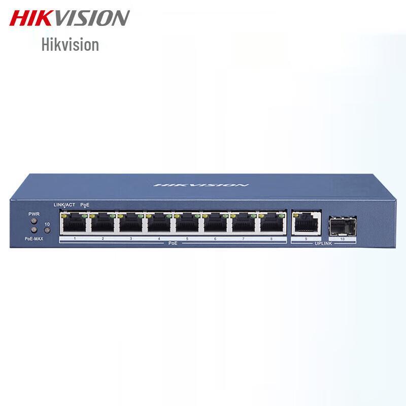 

Hikvision DS-3E0510P-E 10-Port Gigabit PoE Monitoring Switch