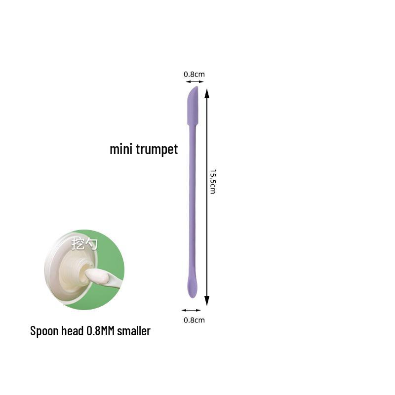 3-Piece Silicone Double-Headed Mini Spatula Set: Cosmetic Digging Tools & Sauce Spreader