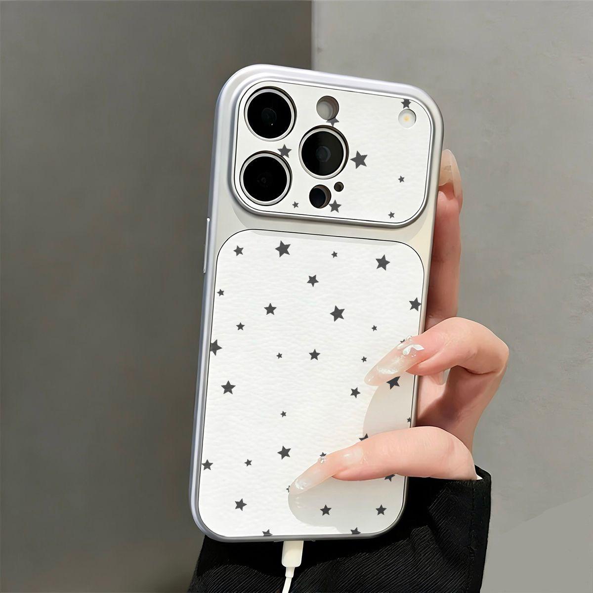 

Niche Full Screen Stars iPhone 17 Pro Max Case - Fits Apple 16/15/14 Models, All-Inclusive Large Window iPhone 12 Pro