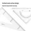 Deli Transparent Equilateral Triangle Ruler Set, 33cm Drafting Square