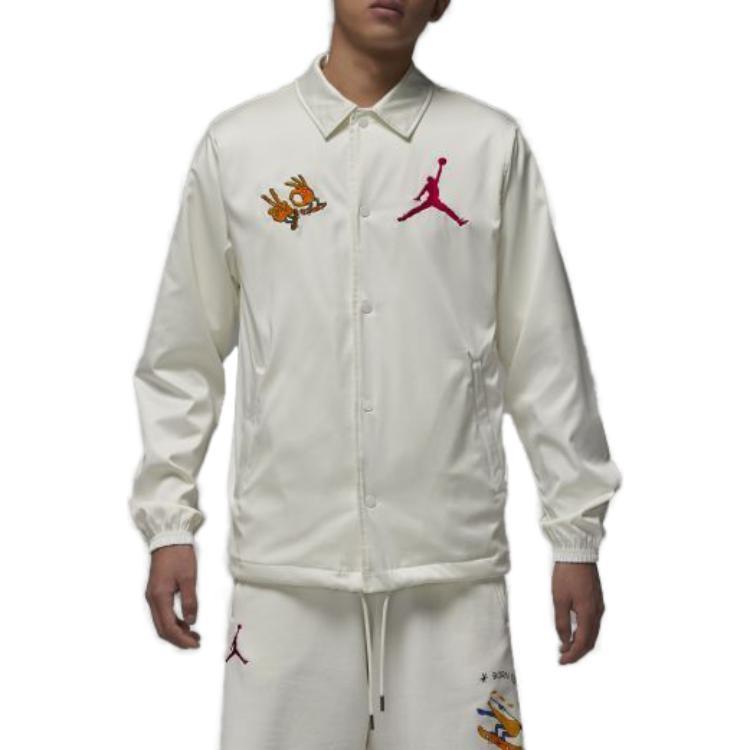 Air Jordan Coach Jacket 'White' Men's FJ7709-133