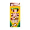 Crayons de couleur - crayola - set 24 crayons - couleurs variées - bois - éducatif