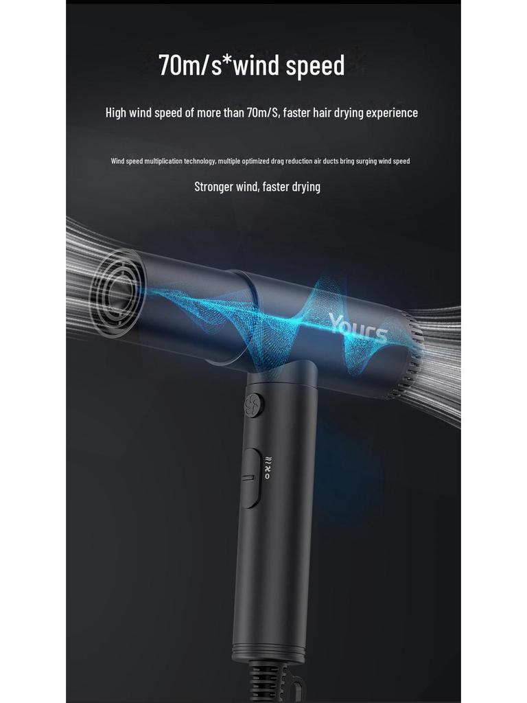 Yongri 2000W High-Speed Hair Dryer, 110,000 RPM, T-Shaped, Salon-Grade with Negative Ions, Gentle On Hair