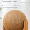 Wooden Cat Scratching Ball 2 In 1 Cat Scratcher Sisal Scratch Board Wear-Resistant Grinding Paw Toy Solid Wood Scraper for Cats