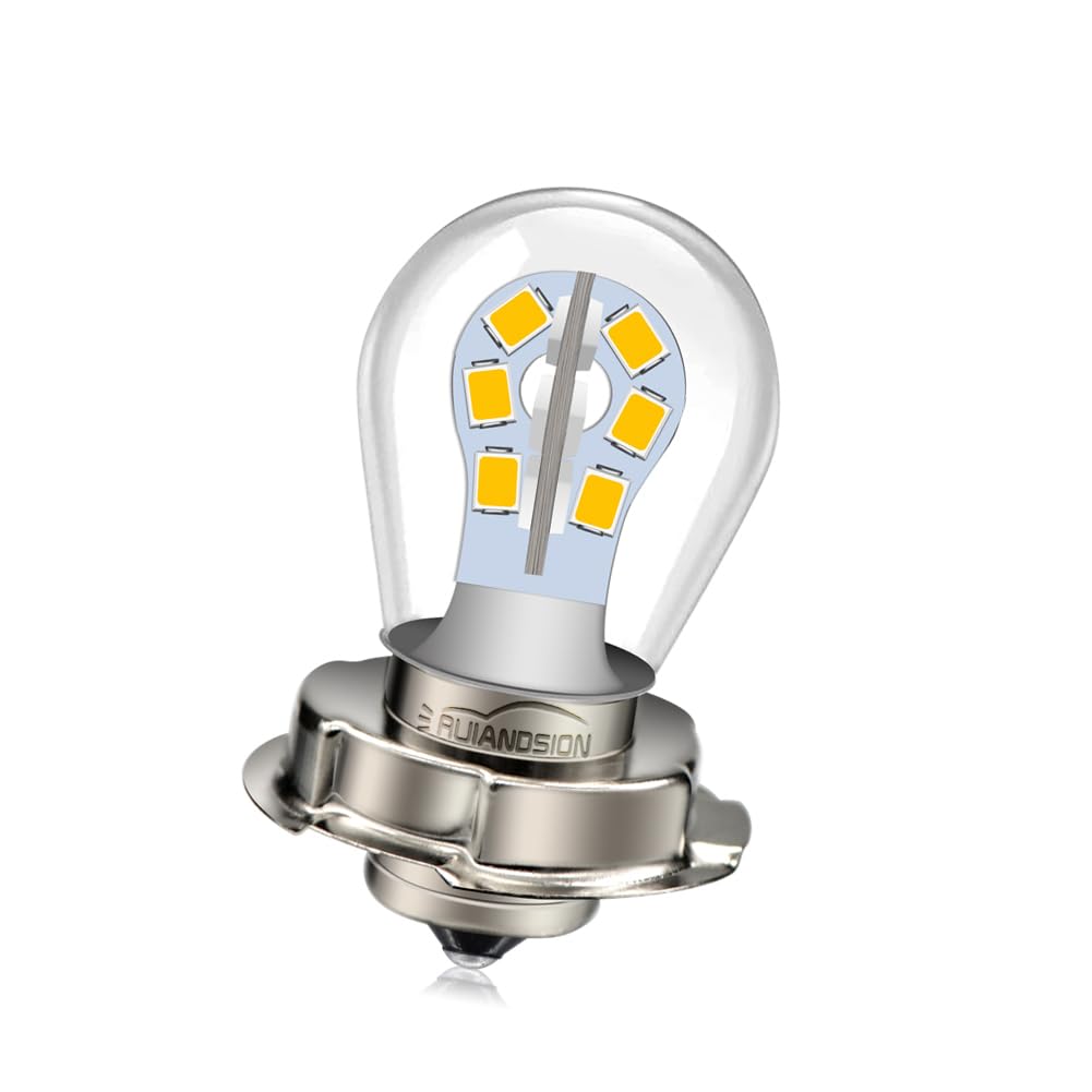 Ruiandsion P26S LED Motorcycle Light Bulb Warm White AC/DC 6V P26S белый