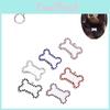 British Style Pet Pendant Metal Bone Shaped Dog Tag With Color Options