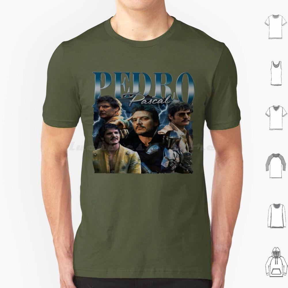Pedro Pascal Daddy Pedro Pascal Meme I Love Timothee Chalamet Pedro Pascal Cursed Fan Collage T Shirt Cotton Men Women Diy