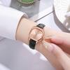 New Square Small Dial Women Watches Elegant Literary Simple Leather Strap Wristwatch for Women Girls Clock Gift
