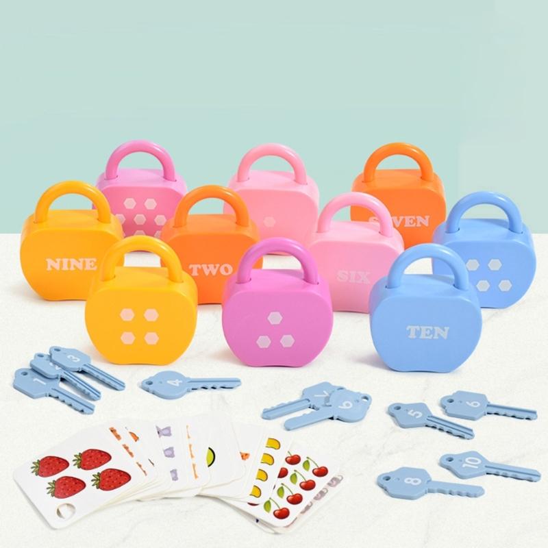 Children Counting Game Key Set for Toddlers Number Matching Fun Table Game Number Matching for Children