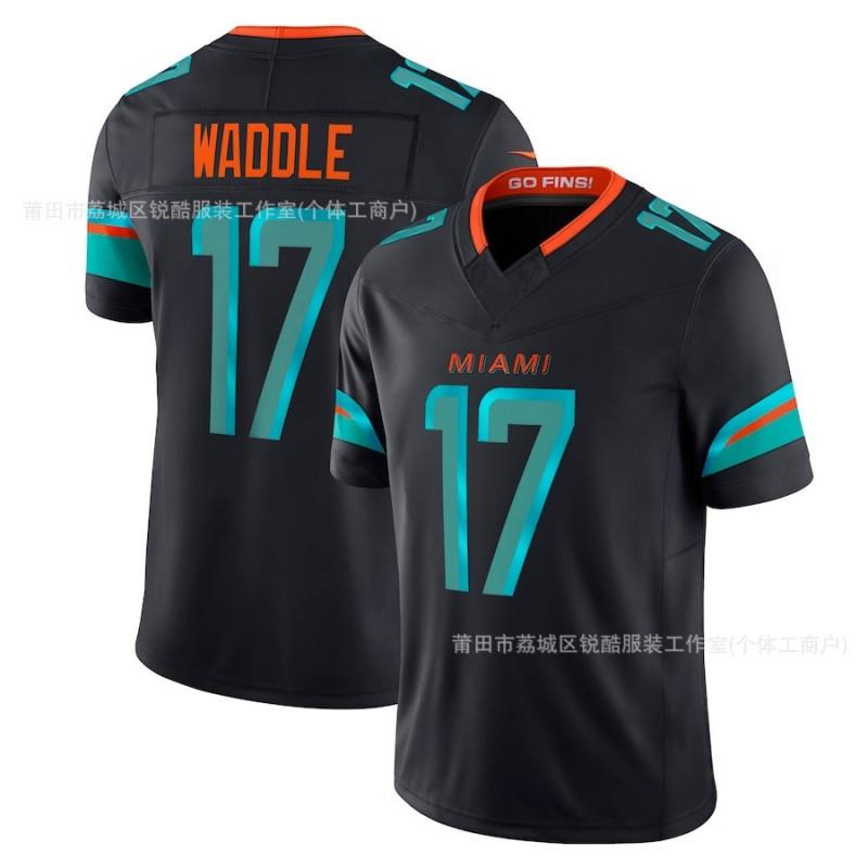 Miami Dolphins NFL Football Jersey Men Women Unisex Hooded Top Embroidered Marino Waddle 13 17