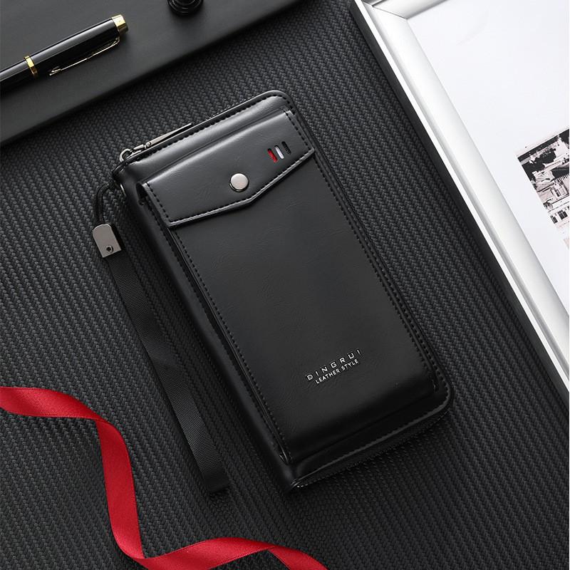

Hot Selection New Men s Long Wallet Handbag Fashionable Multi Slot Mobile Phone Bag 20X2X11