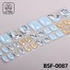 Popular Style New 3D Waterproof Nail Sticker Plastic UV Free Nail Wraps Toe Wraps