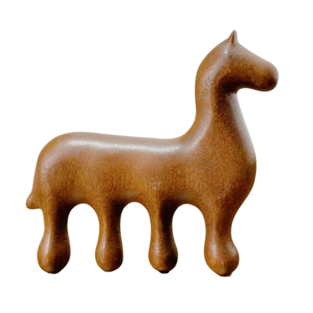 

Scalp Relax Scalp Meridian Massager Zodiac Horse Design Head Meridian Hairbrush Neck Nose Style A