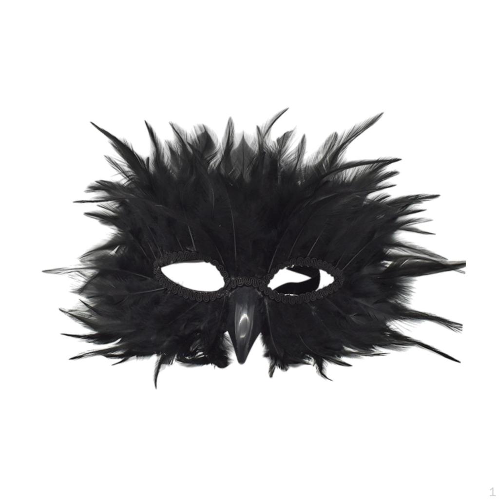 Cosplay-Federmaske für Mardi Gras- und Valentinstagsveranstaltungen