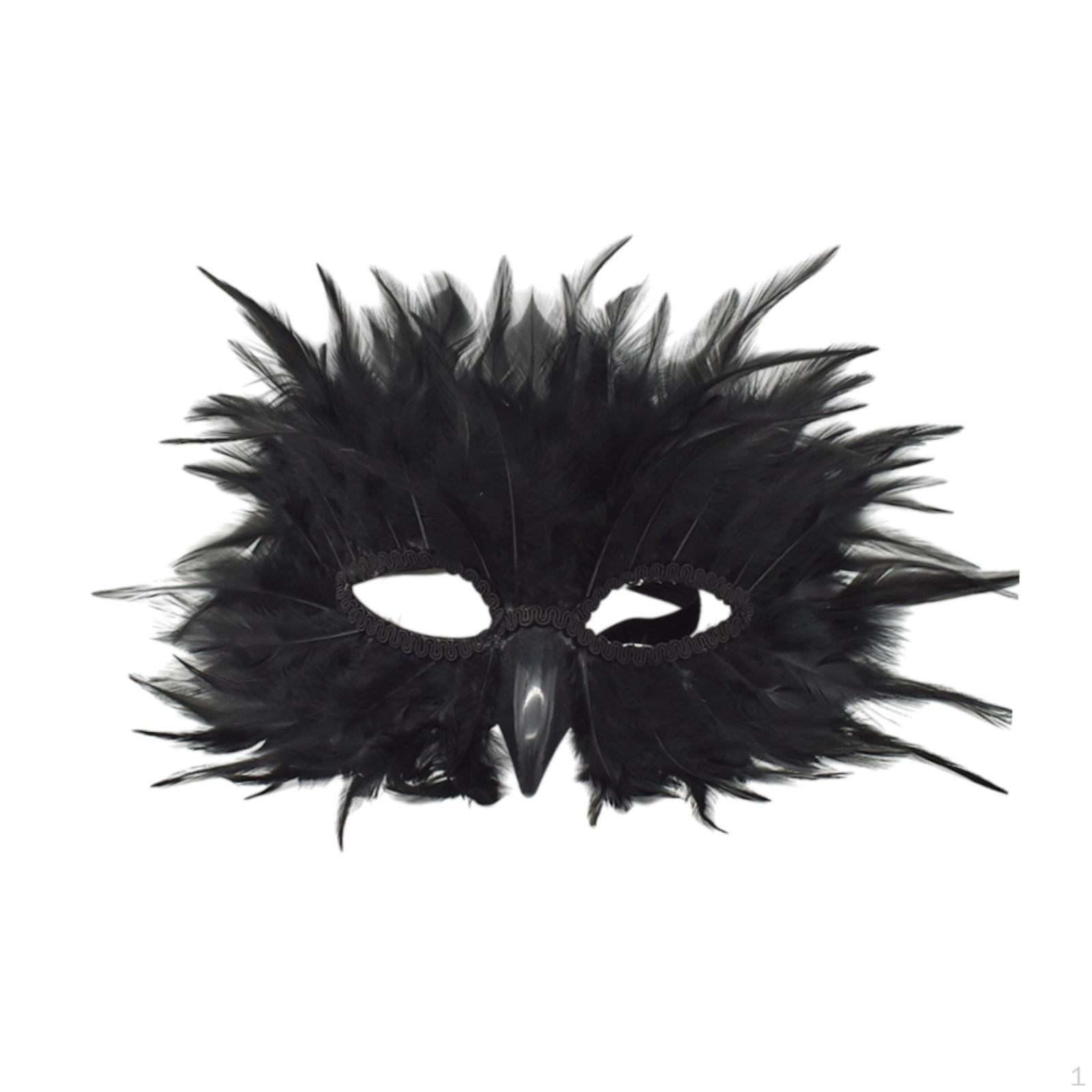 

Косплей-маска из перьев для мероприятий Марди Гра и Дня святого Валентина чёрный